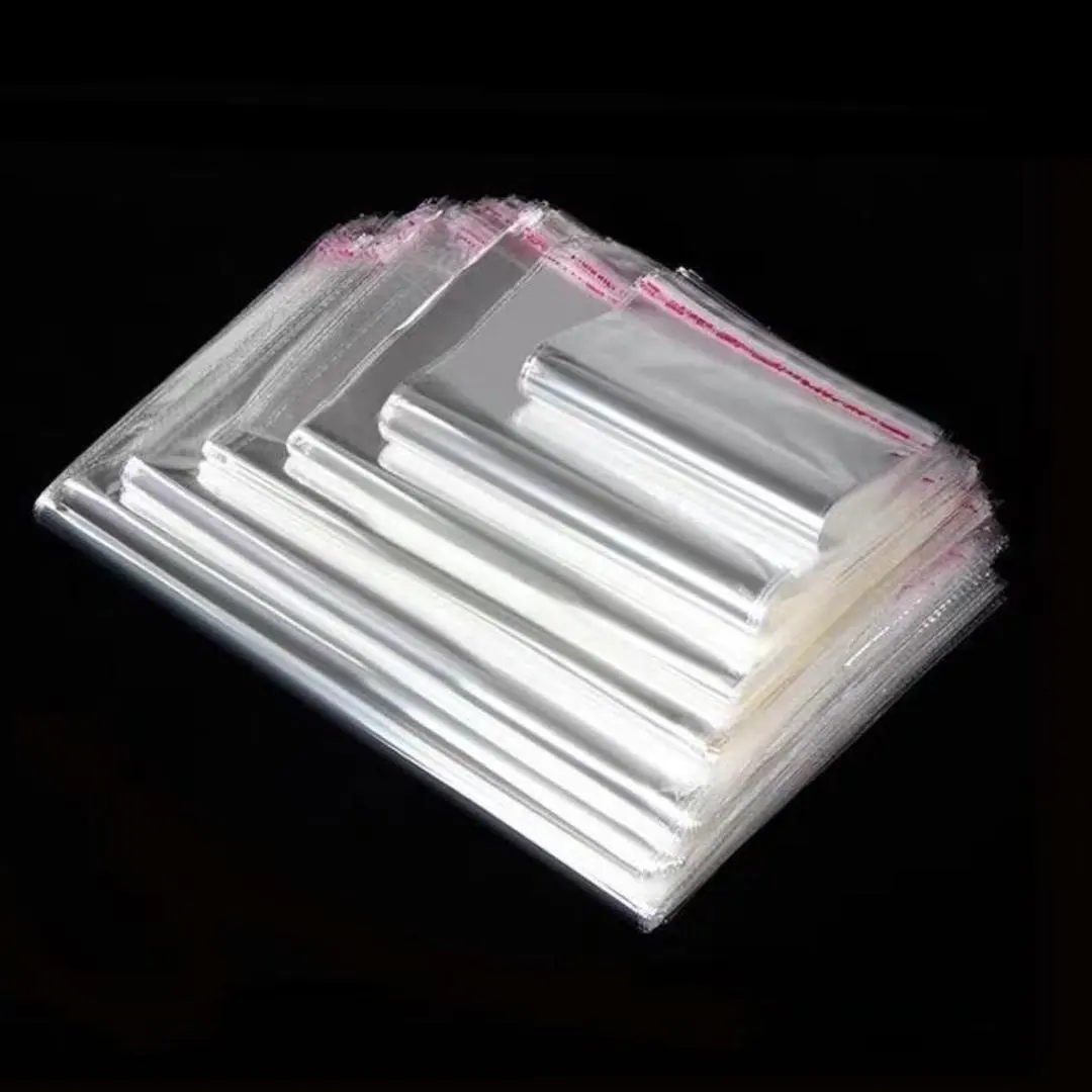 โปรโมชั่นล้างกระดาษแก้วเบเกอรี่ลูกอมคุกกี้อาหารพลาสติกใสกาวตนเองปิดผนึกถุงบรรจุภัณฑ์ Opp