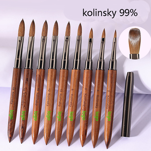 Kolinsky Acrylic <b>Nail</b> Brush Custom Logo Professional Acrylic Powder <b>Extension</b> Brush for <b>Nail</b> Salon Manicure <b>Nail</b> Art - Product Image 5