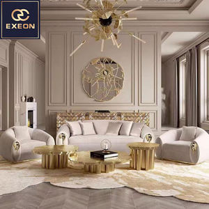 Ensemble de canapés italiens de luxe pour la maison, canapé moderne en <span class=keywords><strong>cuir</strong></span> pour salle d'attente, chaise de salon, restaurant, hôtel, salle d'attente - Product Image 2