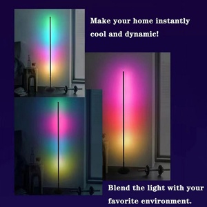 RGB Floor Lamp LED Corner <b>Standing</b> Lamp Color Changing Music Sync with APP Remote <b>Control</b> by USB Power for Living Bedroom - Product Image 3