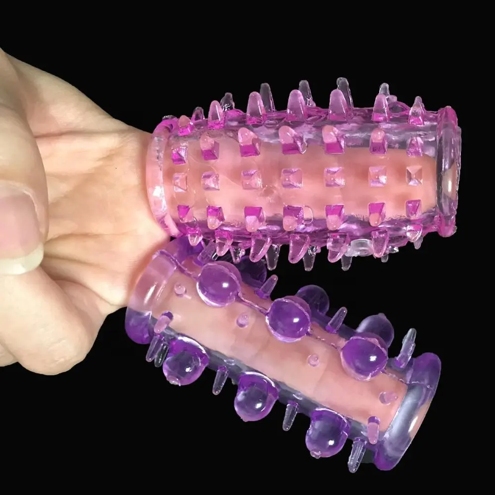 2 종 조정 가능한 큰 수탉 반지 재사용 가능한 실리콘 긴 콘돔 페니스 슬리브 지연 사정 시간 남성용 지속 섹스 토이