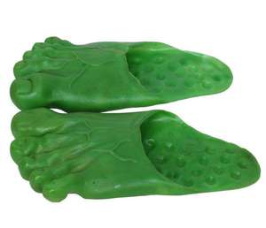 Green Foot Massage <b>Slippers</b> <b>Open</b> <b>Toe</b> PVC Upper EVA Midsole All Seasons Home Use - Product Image 4