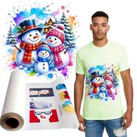 Film PET Premium untuk Heat Press 60cm X 100m Tidak Mudah Retak Setelah Diregangkan Tahan Cuci Baik untuk Hadiah Natal