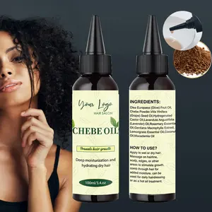 Private Label Natural Vegan Moist urizing Thicken Reduzieren Sie Haarausfall Restore Splits Bruch Reparatur Schaden Chebe Haarwuchs öl