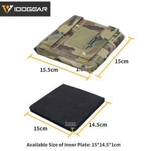 IDOGEAR 500D Nylon Tactical Plate Pouch 2PCs 6x6 "Side Armor Carrier Set para JPC2.0 AVS Vest - Product Image 6