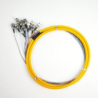 Suministro Directo de Fábrica, Cable de Fibra Óptica de Alta Calidad de 0.9, 2.0 y 3.0 mm, FC/UPC, 12 Núcleos, Cable Pigtail, Cable de Conexión de Fibra Óptica para FTTH