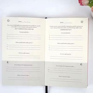 Hardcover Fabric Cover A5 <b>Notebook</b> <b>Planner</b> Positivity Book Printing <b>Daily</b> Prayer Journal Custom Promotional Gifts - Product Image 6