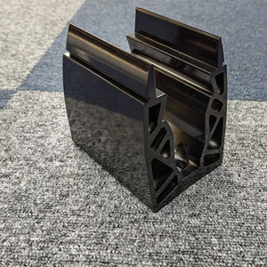 Klassische Aluminium legierung Rund kappe Metallrohr Geländer Balkon Balustrade Glas geländers ystem Glas Deck Geländer - Product Image 5