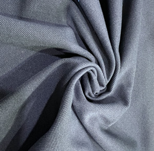 Grey twill woven polyester linen blended fabric textured coarse cloth for apparel <b>home</b> <b>textile</b> sofa upholstery - Product Image 1