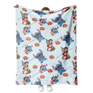 Recién llegado, <span class=keywords><strong>manta</strong></span> <span class=keywords><strong>de</strong></span> microfibra esponjosa <span class=keywords><strong>de</strong></span> verano con estampado personalizado <span class=keywords><strong>de</strong></span> dibujos animados <span class=keywords><strong>de</strong></span> <span class=keywords><strong>Lilo</strong></span> <span class=keywords><strong>y</strong></span> <span class=keywords><strong>Stitch</strong></span>, cosida para regalo - Product Image 3