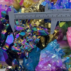 Bán buôn cầu vồng Thiên Thần <span class=keywords><strong>Aura</strong></span> tinh thể thạch anh cụm óng ánh mạ điện <span class=keywords><strong>AQUA</strong></span> <span class=keywords><strong>AURA</strong></span> cụm tinh thể cho phong thủy trang trí nội thất - Product Image 4