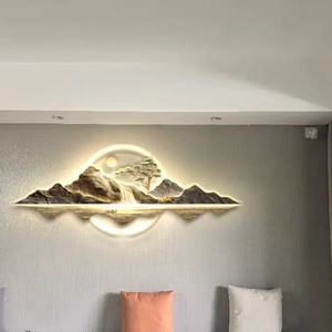 Cuadro de Luz LED Metálico 3D, Mural de Lujo Dorado de Naturaleza Muerta, Impresión UV Acrílica de Alta Definición, Pintura Decorativa de Cristal - Product Image 3