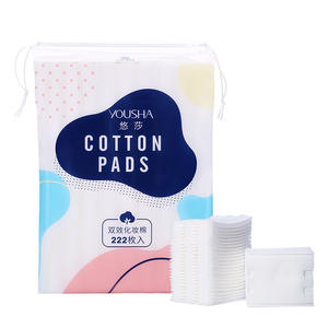 Tampons de coton Yossa, 222 pièces par paquet, 2 couches, doux et absorbants, pour le démaquillage et les soins de la peau - Product Image 2