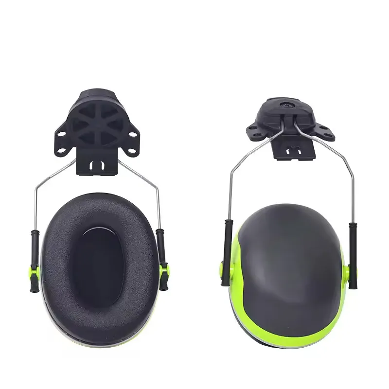 Helm Manier Tactische Headset Oorwarmer Helm Bevestigbare Oorkappen Geluidsreductie Oorbescherming Voor Bouwplaats