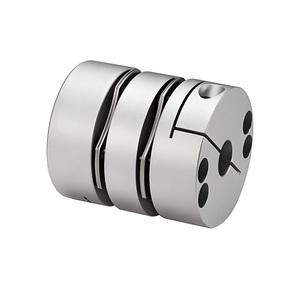 Accouplement d'arbre à double disque à haute précision en alliage d'aluminium, 8 vis, type à serrage, couple élevé et rigidité - Product Image 2