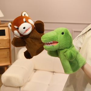 Logotipo personalizado, todos los modelos <span class=keywords><strong>de</strong></span> animales, dinosaurio supersuave, tiburón, mapache, León, Panda, zorro, <span class=keywords><strong>Lobo</strong></span>, oso, marioneta <span class=keywords><strong>de</strong></span> <span class=keywords><strong>mano</strong></span>, juguete <span class=keywords><strong>de</strong></span> peluche para bebé - Product Image 2