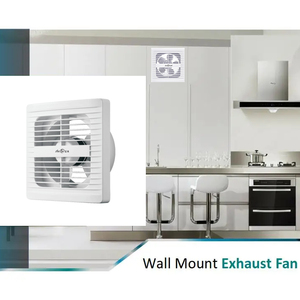 Ventilateur d'extraction de flux d'air monté sur fenêtre carrée en plastique à faible bruit électrique de 6 pouces - Product Image 3