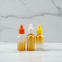 Flacon compte-gouttes en verre pour huile capillaire sérum rose dégradé or rose, impression sérigraphique, 5ml 10ml 15ml 30ml – Offre Spéciale
