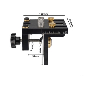 Woodworking 3 In 1 Drill Positioner 140x140x180mm Aluminum Alloy For Mdf Production And Cabinet Assembly - Product Image 3
