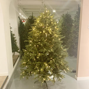 Décoration <span class=keywords><strong>de</strong></span> Noël <span class=keywords><strong>de</strong></span> luxe, <span class=keywords><strong>sapin</strong></span> <span class=keywords><strong>de</strong></span> Noël artificiel pré-éclairé <span class=keywords><strong>de</strong></span> 7 pieds - Product Image 5