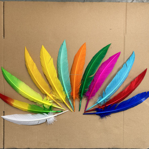 Plumas de Pavo <span class=keywords><strong>Nandu</strong></span> Teñidas en Dos Tonos al por Mayor para Accesorios de Mochilas y Plumas de Lujo para Carnaval - Product Image 2