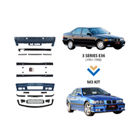 Kit carrosserie complet style M3 pour BMW Série 3 E36 1991-1998, accessoires de carrosserie, pare-chocs avant, mise à niveau M3