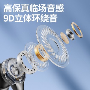X51 <b>Wireless</b> Earbuds Clip-On Noise Cancelling Sports With Type-C Charging Long Battery Life Comfort Fit - Product Image 5