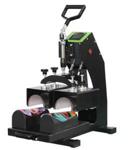 Máquina manual de sublimación de doble estación para la producción de patrones de espinilleras - Product Image 2