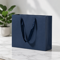 Sacs shopping en papier d'art de haute qualité personnalisés, poignées imprimées en gravure, emballage cadeau, sac shopping en papier avec logo personnalisé