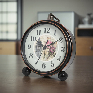 Thạch Anh Retro Kim Loại Cơ Sở Đồng Hồ Với Sáng Tạo Mỹ Thiết Kế Cá Nhân Và Tối Giản Con Trỏ Cho Nhà Và Phòng Trang Trí Nội Thất - Product Image 4