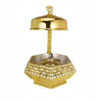 Neue Luxuriöse Edelstahl Goldene Diamant 8L Chafing Dishes Alkoholbeheizte Buffet-Speisenwärmer mit Hängedeckel und Langer Lebensdauer