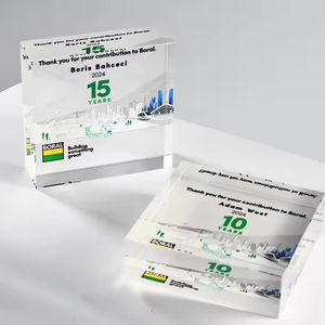 Trofeo de Cristal Grabado Personalizado en Forma Cuadrada, Trofeo de Cristal K9 Resistente a Caídas para Competiciones - Product Image 3