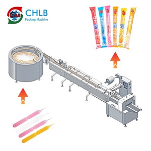 Unité de conditionnement Barre protéinée Barres de riz Rouleau d'oeufs alimentation rotative ligne de conditionnement flux automatique machine - Product Image 2