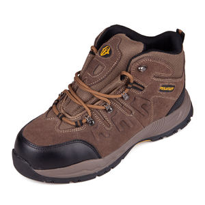 Bottes <span class=keywords><strong>de</strong></span> randonnée mi-montantes pour hommes, norme européenne, haute sécurité, avec embout en acier anti-écrasement, protection des pieds, tige en daim, <span class=keywords><strong>chaussures</strong></span> <span class=keywords><strong>de</strong></span> sécurité - Product Image 1