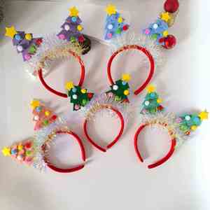 Nuevos Accesorios para el Cabello de Navidad 2025, Diadema con Árbol de Navidad Colorido y Adorable, Diadema para Adultos y Niños, Decoración para Fiestas, Regalo - Product Image 2