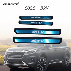 WZXD Bumper Foot Guard-Black 1Pcs Car Accessories Body Kit <b>Door</b> Sill <b>Plate</b> With Light for BRV 2022 - Product Image 2