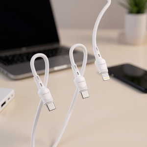 Cavo Dati Ansty Z-024-PI a Ricarica Rapida 3.1A Bianco C-Lightning - Product Image 3