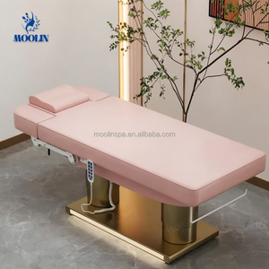 Cama Facial Eléctrica de Lujo con 4 Motores, Base Dorada, Silla de Examen Médico Estética Personalizada, Silla de Tratamiento de Spa para Salón de Belleza - Product Image 2