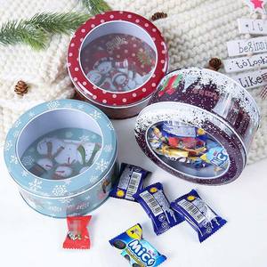<span class=keywords><strong>Petit</strong></span> Cadeau Rond sur Mesure <span class=keywords><strong>Biscuit</strong></span> de Noël <span class=keywords><strong>Biscuit</strong></span> Boîte en Métal Boîte en Métal Xmas Candy Chocolate Tin Can Fabricant - Product Image 5