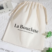 Sac à chaussures en coton biologique écologique avec cordon de serrage, grand format, personnalisable avec logo imprimé, en mousseline, pour emballage cadeau de Noël