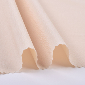 ผ้าเครปเนื้อนุ่มสีนู้ด 100% โพลีเอสเตอร์ เนื้อผ้าบางเบา ยับยาก เหมาะสำหรับชุดเดรสและเสื้อผู้หญิงในฤดูร้อน - Product Image 4