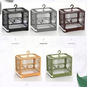 Cage à oiseaux rectangulaire pliable en ABS de haute qualité, durable, légère, ventilée, design portable, écologique - Product Image 6