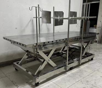 Table d'opération équine électrique hydraulique en acier inoxydable 304, réutilisable, capacité de charge 1500 kg, prix de gros abordable