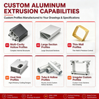 Traitement de coloration de surface pour profilés en aluminium, revêtement en poudre mat et brillant, profilé en alliage d'aluminium industriel personnalisé multicolore