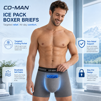 Produits Tendances : Inserts Rafraîchissants pour Sous-vêtements, Boxers Réutilisables avec Compresses Glacées pour Testicules, pour le Soutien Testiculaire et le Soulagement de la Douleur Thurks
