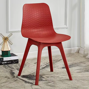 Chaise de salle à manger en plastique empilable, élégante, durable, confortable, robuste, moderne et minimaliste pour atelier, salon, bureau - Product Image 4