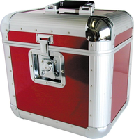 Boîte de rangement pour disques vinyles LP en aluminium pour support de disques LP