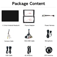 Autoradio Android 14 8 cœurs UIS7865 11,5 pouces avec écran tactile 2K, CarPlay sans fil, 4G, DSP, GPS, unité centrale universelle