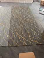 Panneau Mural en PVC Effet Marbre UV, Haute Brillance, Installation Facile, Dimensions 1220*2440*3mm, pour Décoration Intérieure, Vente en Gros Direct Usine