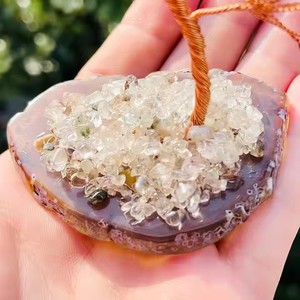 Venta al por mayor <span class=keywords><strong>de</strong></span> cristales naturales hechos a mano grava árboles Chakra modelo <span class=keywords><strong>de</strong></span> cuarzo para la decoración del hogar tallado grabado regalo para la curación <span class=keywords><strong>de</strong></span> árboles - Product Image 2